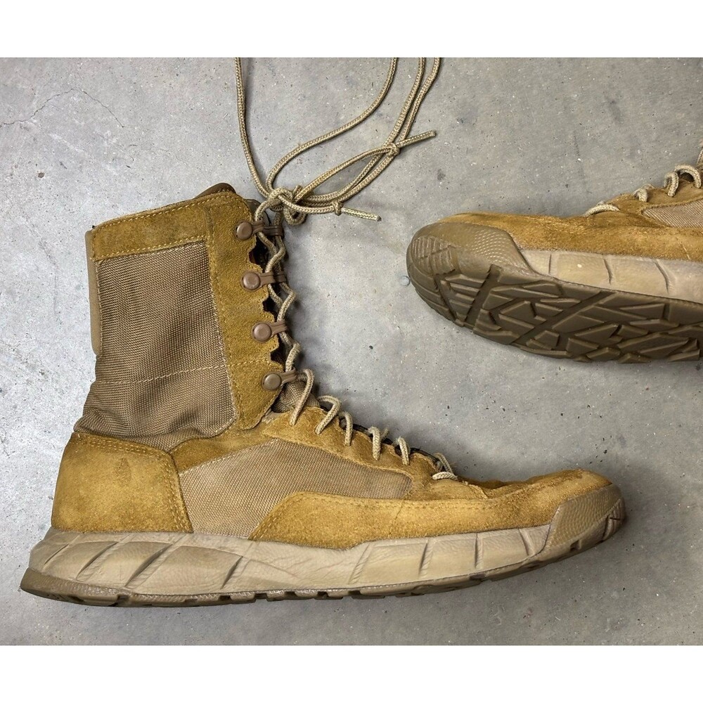 Oakley 11188-86W Tactical Boots Men 8.5 Tan Military Combat Lace Up - Picture 3 of 10